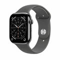 Apple Watch Series 11 [GPS + Cellular 46mm] Smartwatch with Natural Titanium Case with Stone Gray Sport Band - S/M