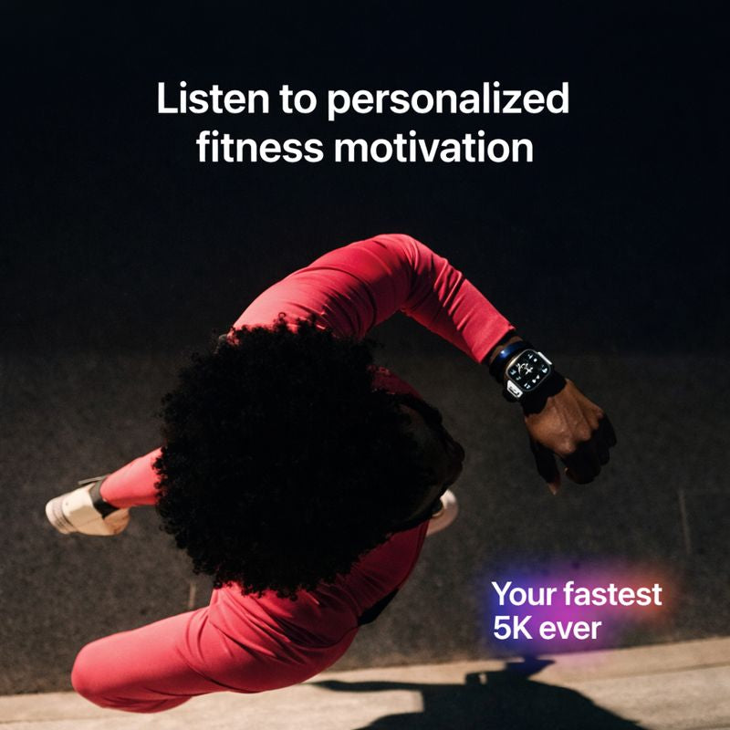 Apple Watch Series 11 [GPS + Cellular 46mm] Smartwatch with Natural Titanium Case with Stone Gray Sport Band - S/M