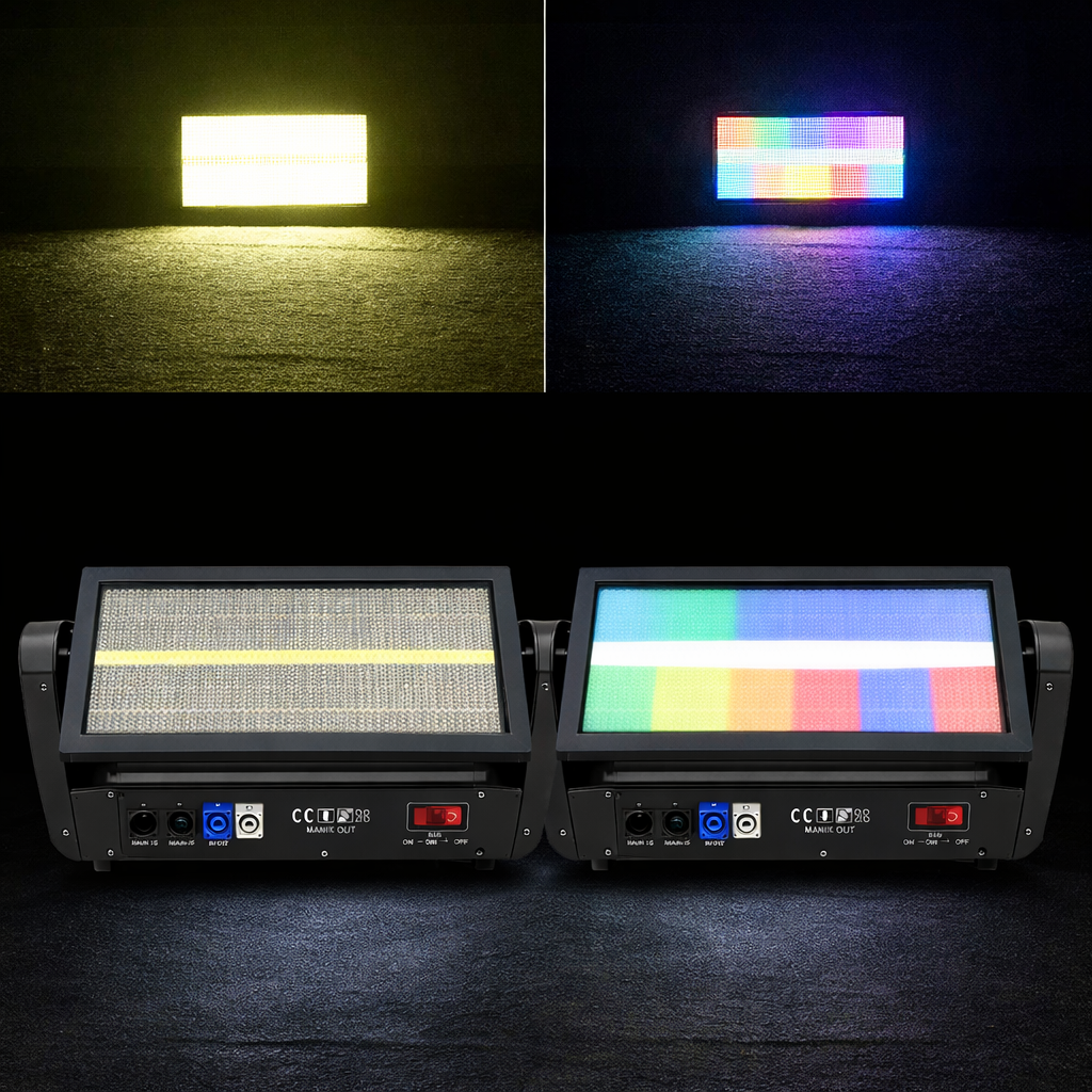 400W Moving Head Strobe Light with 12+12 Section Led RGBW Shaking Flash Wash Effect for Club Stage