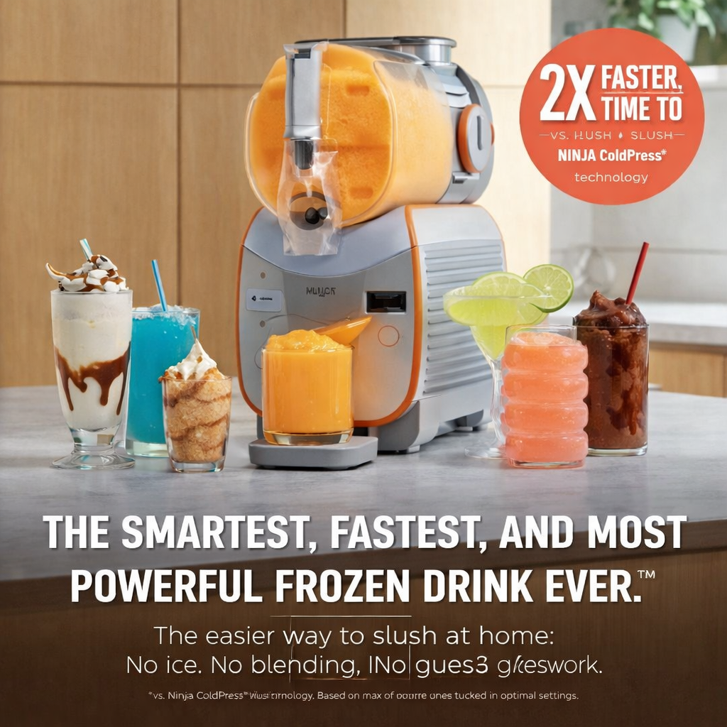 Ninja SLUSHi Max, XXL Smart Frozen Drink Maker, 6 Programs, Party-Sized 150oz