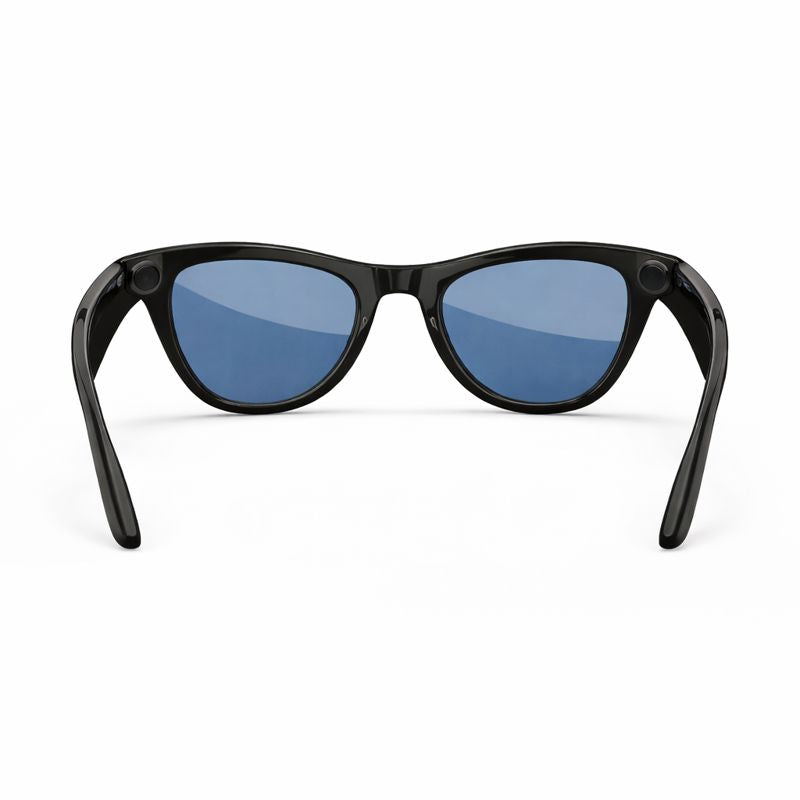 Ray-Ban Meta, Skyler Glasses with Meta AI, Audio, Photo, Video Compatibility, Shiny Black, Blue Transition, Regular Fit